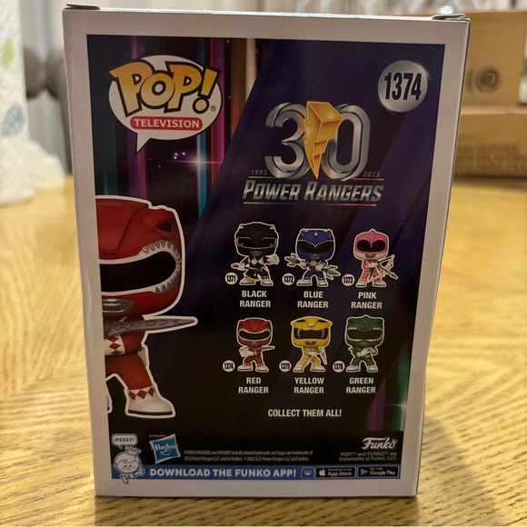 Funko Pop Red Ranger Power Ranger 1374. NWT. Vinyl figure - Picture 9 of 11